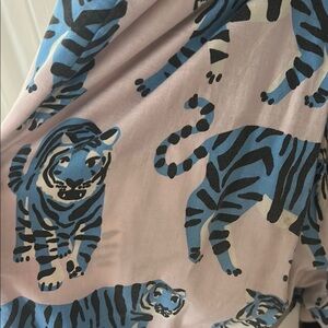 Blue Tiger Print Jumper